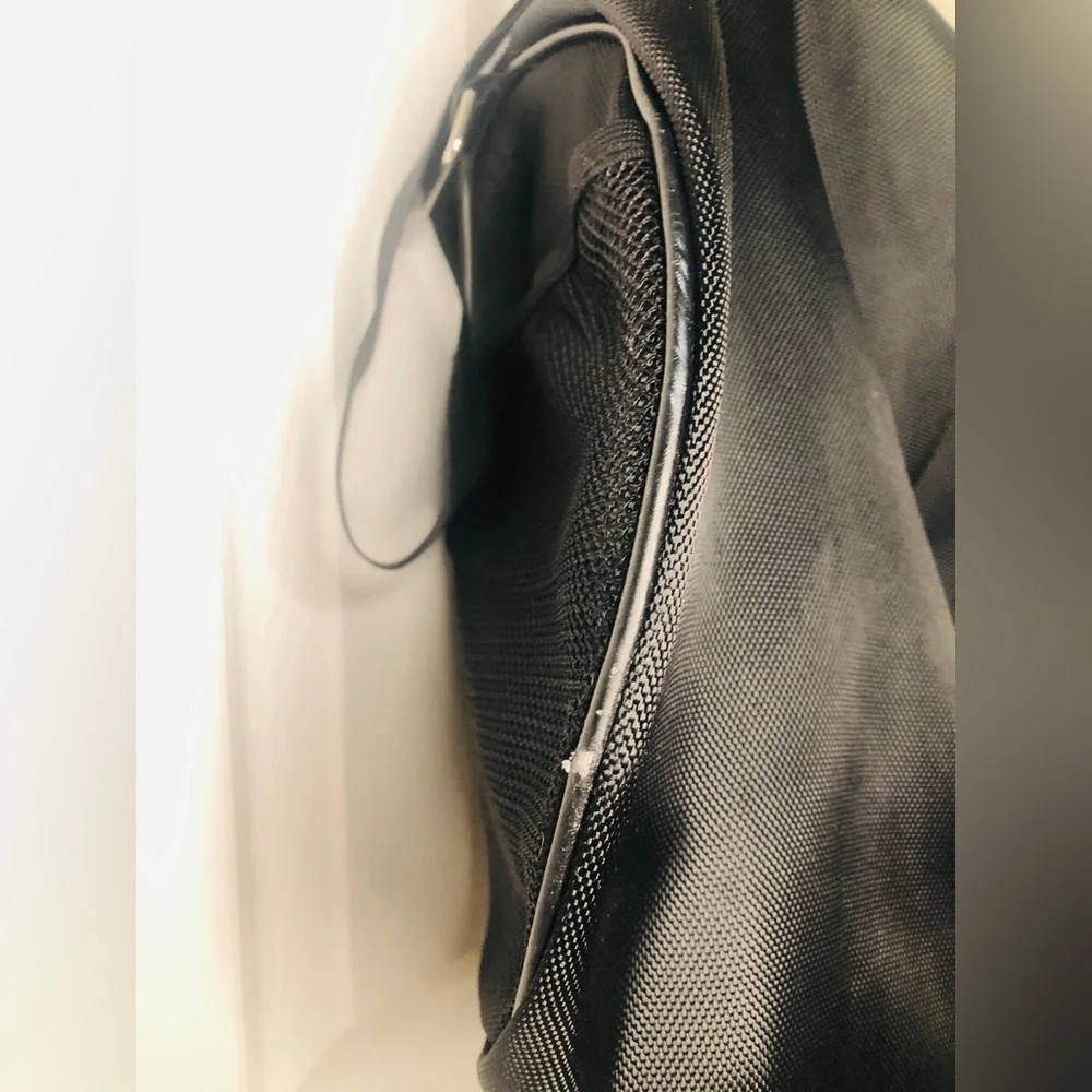 Art of Shaving Black Nylon Shoulder Tote with Mesh Side Pockets